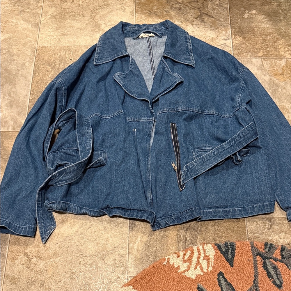 Hummingbird Blue Denim Belted Jacket